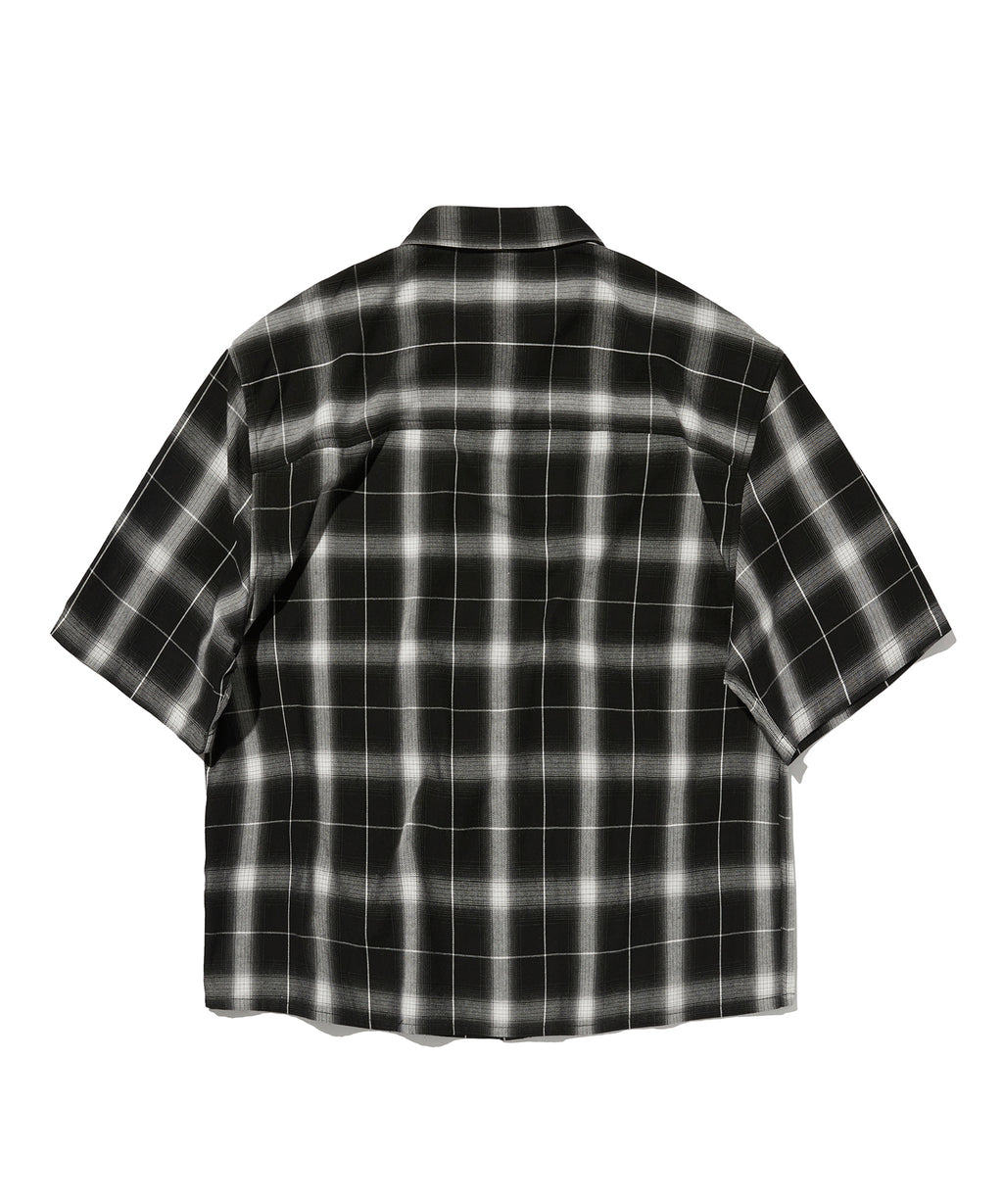 CHECK SHORT SLEEVE SHIRT [BLACK]