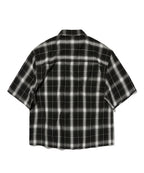 CHECK SHORT SLEEVE SHIRT [BLACK]