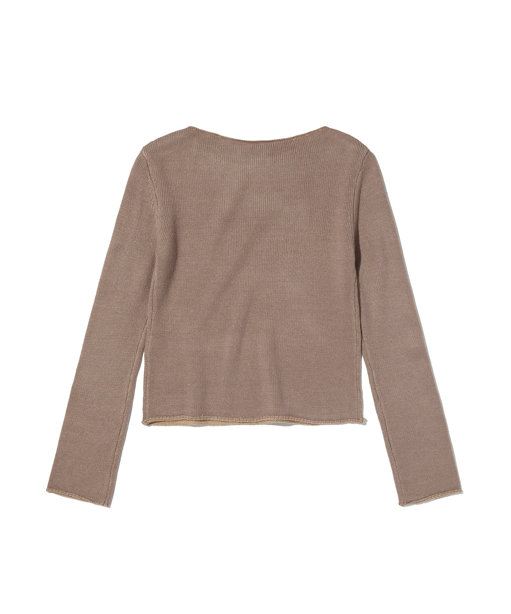 BOAT NECK KNIT [PINK]