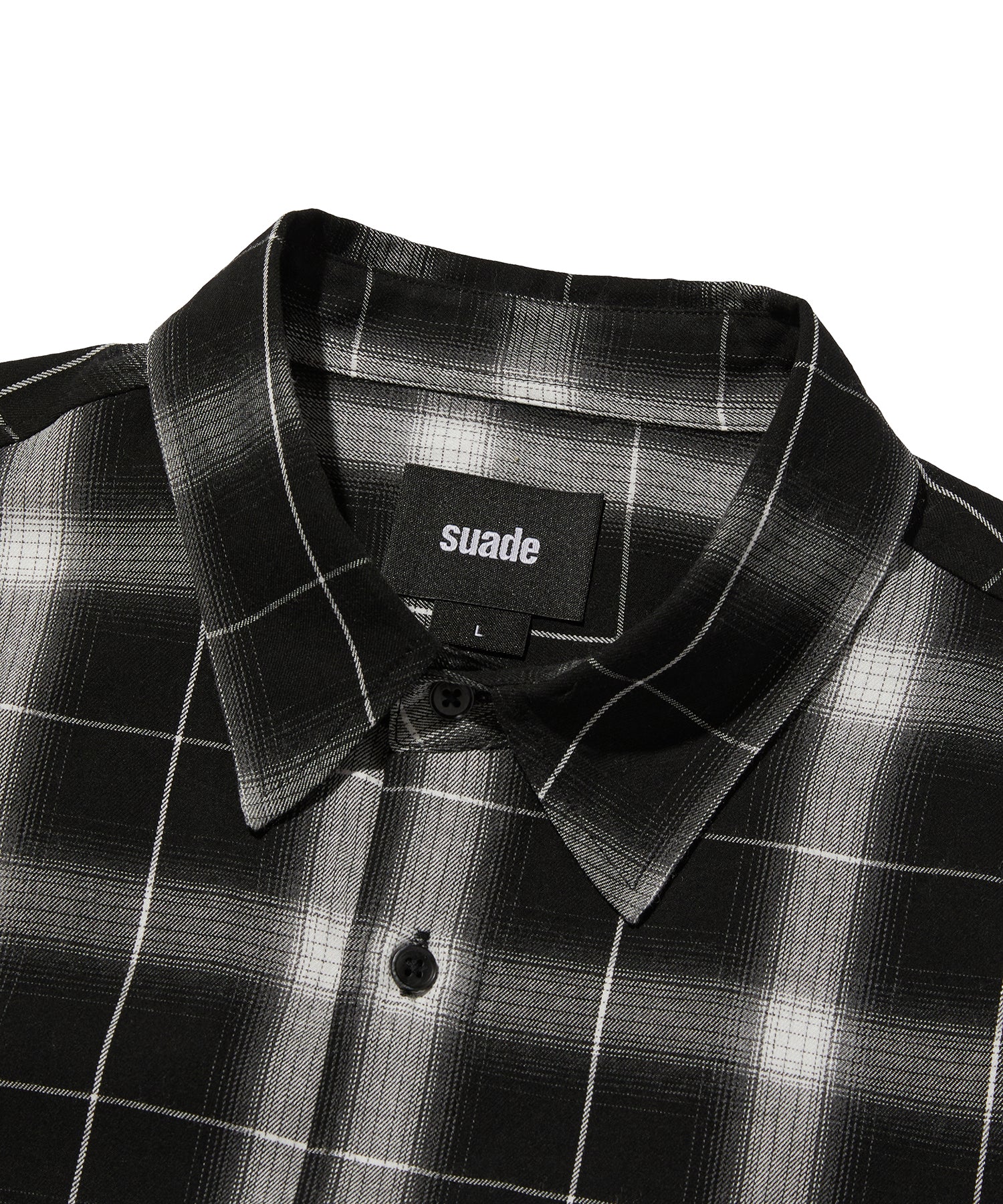 CHECK SHORT SLEEVE SHIRT [BLACK]