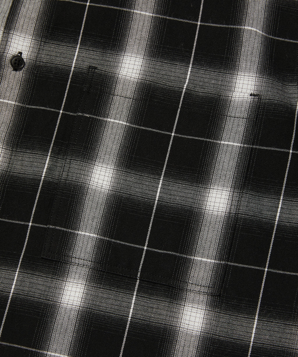 CHECK SHORT SLEEVE SHIRT [BLACK]