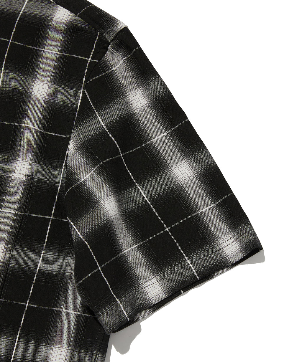 CHECK SHORT SLEEVE SHIRT [BLACK]