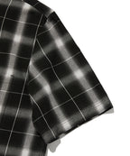 CHECK SHORT SLEEVE SHIRT [BLACK]