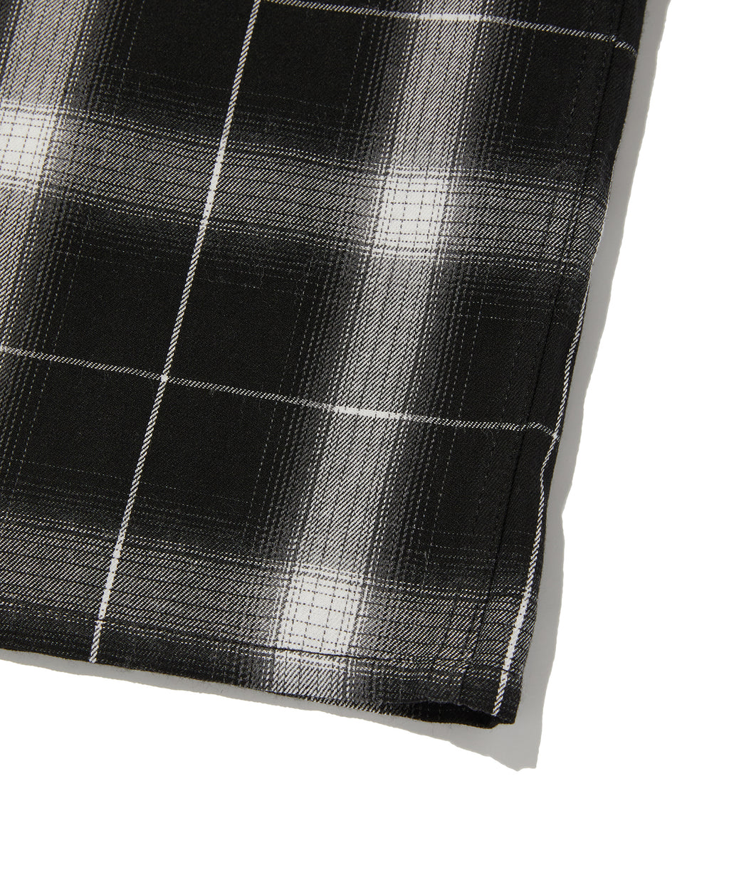 CHECK SHORT SLEEVE SHIRT [BLACK]