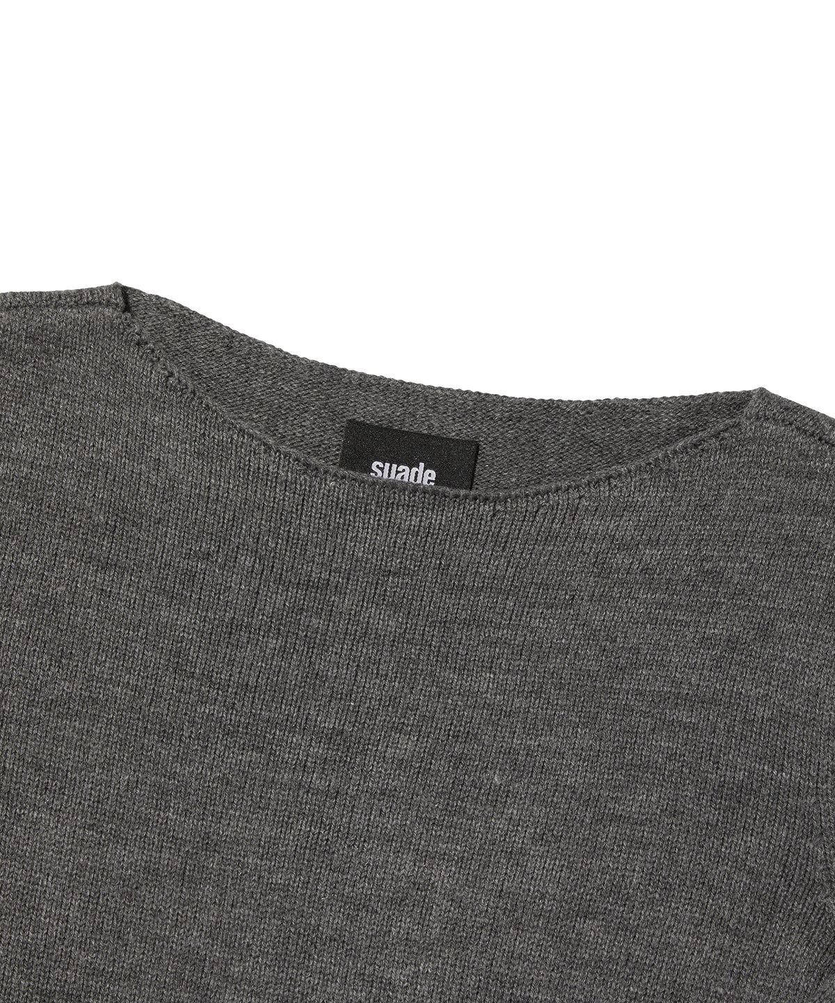 BOAT NECK KNIT [GRAY]