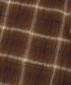 CHECK SHORT SLEEVE SHIRT [LIGHT BROWN]