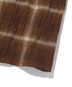 CHECK SHORT SLEEVE SHIRT [LIGHT BROWN]