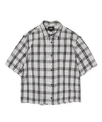 CHECK SHORT SLEEVE SHIRT [WHITE]
