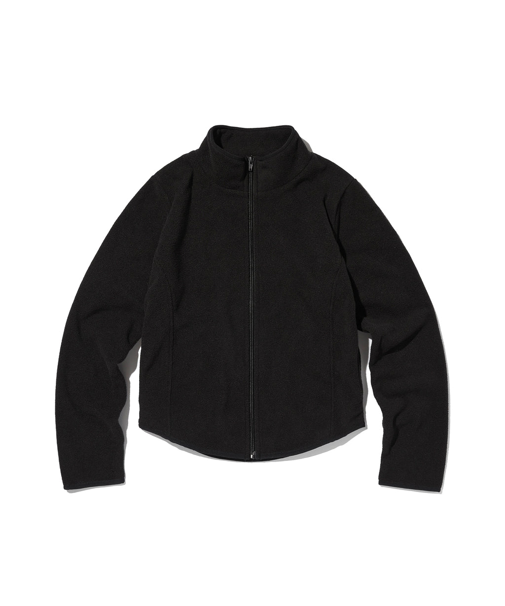 SLIM FLEECE JACKET [BLACK]