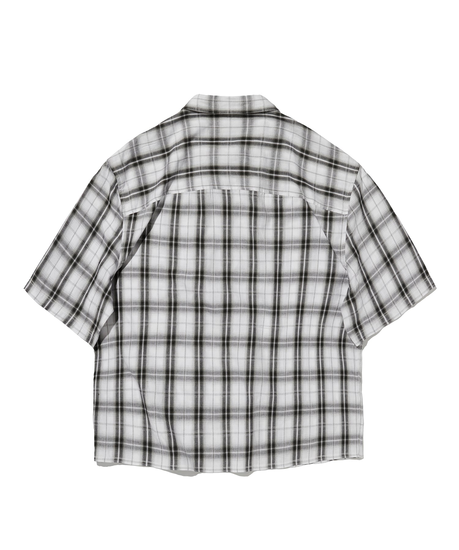 CHECK SHORT SLEEVE SHIRT [WHITE]