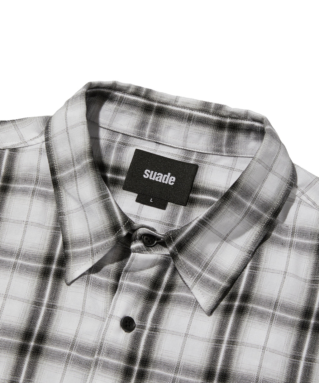 CHECK SHORT SLEEVE SHIRT [WHITE]
