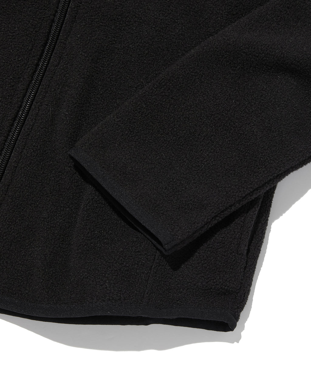 SLIM FLEECE JACKET [BLACK]