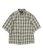 CHECK SHORT SLEEVE SHIRT [IVORY]