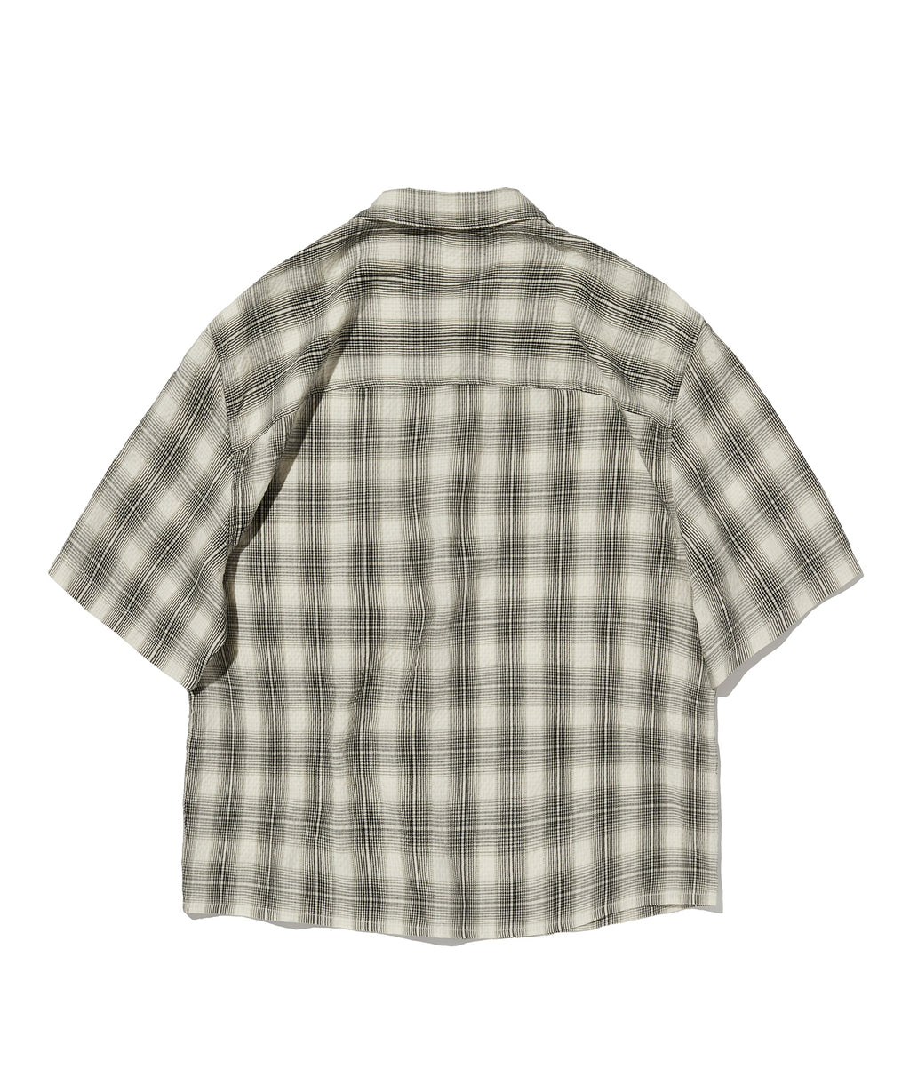 CHECK SHORT SLEEVE SHIRT [IVORY]