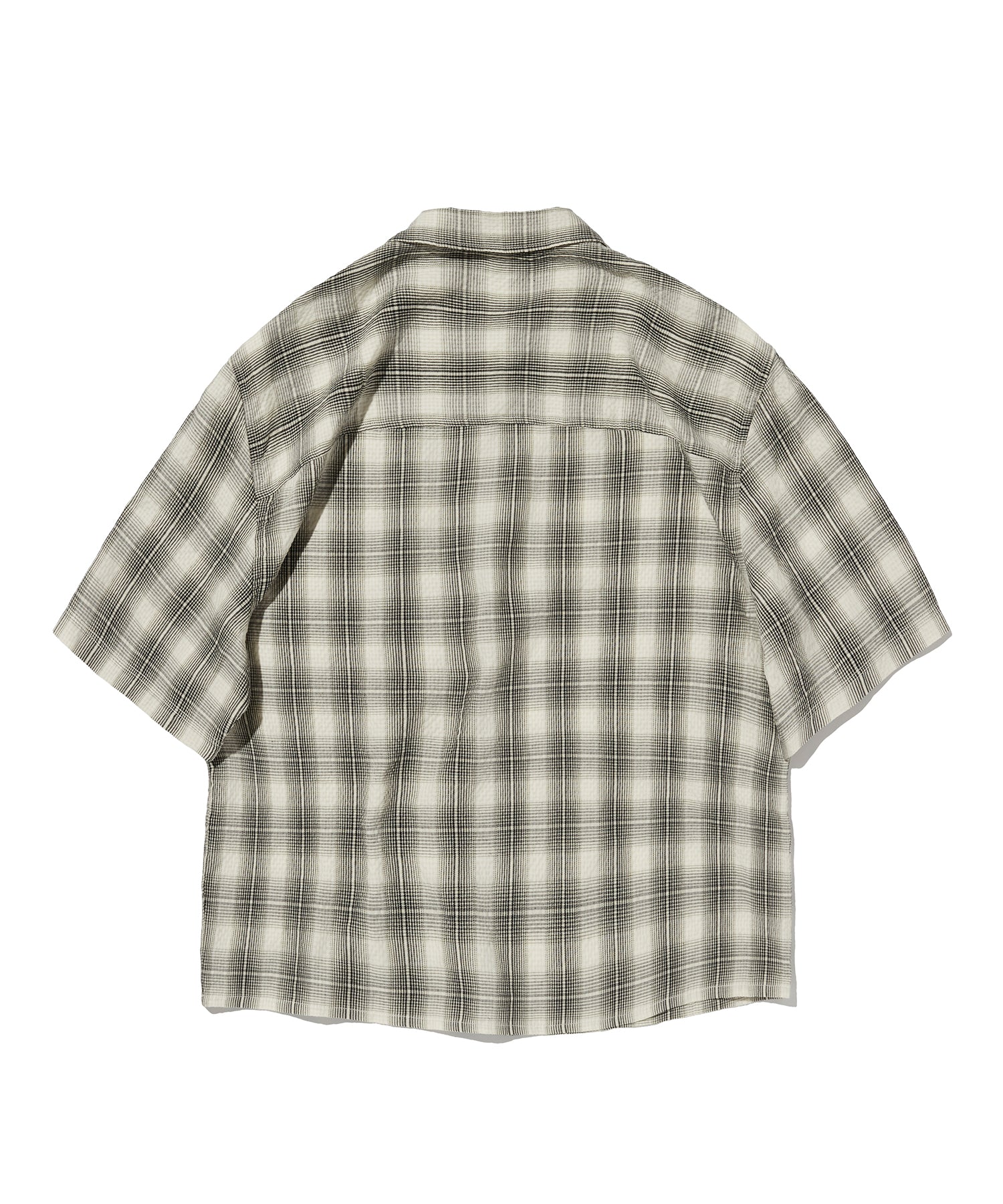 CHECK SHORT SLEEVE SHIRT [IVORY]