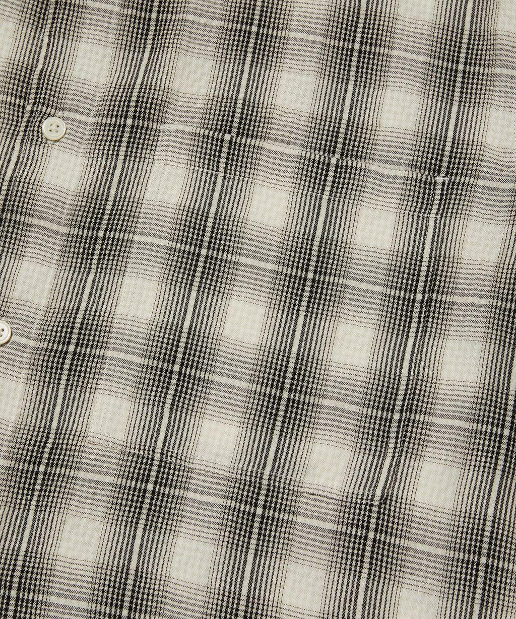 CHECK SHORT SLEEVE SHIRT [IVORY]