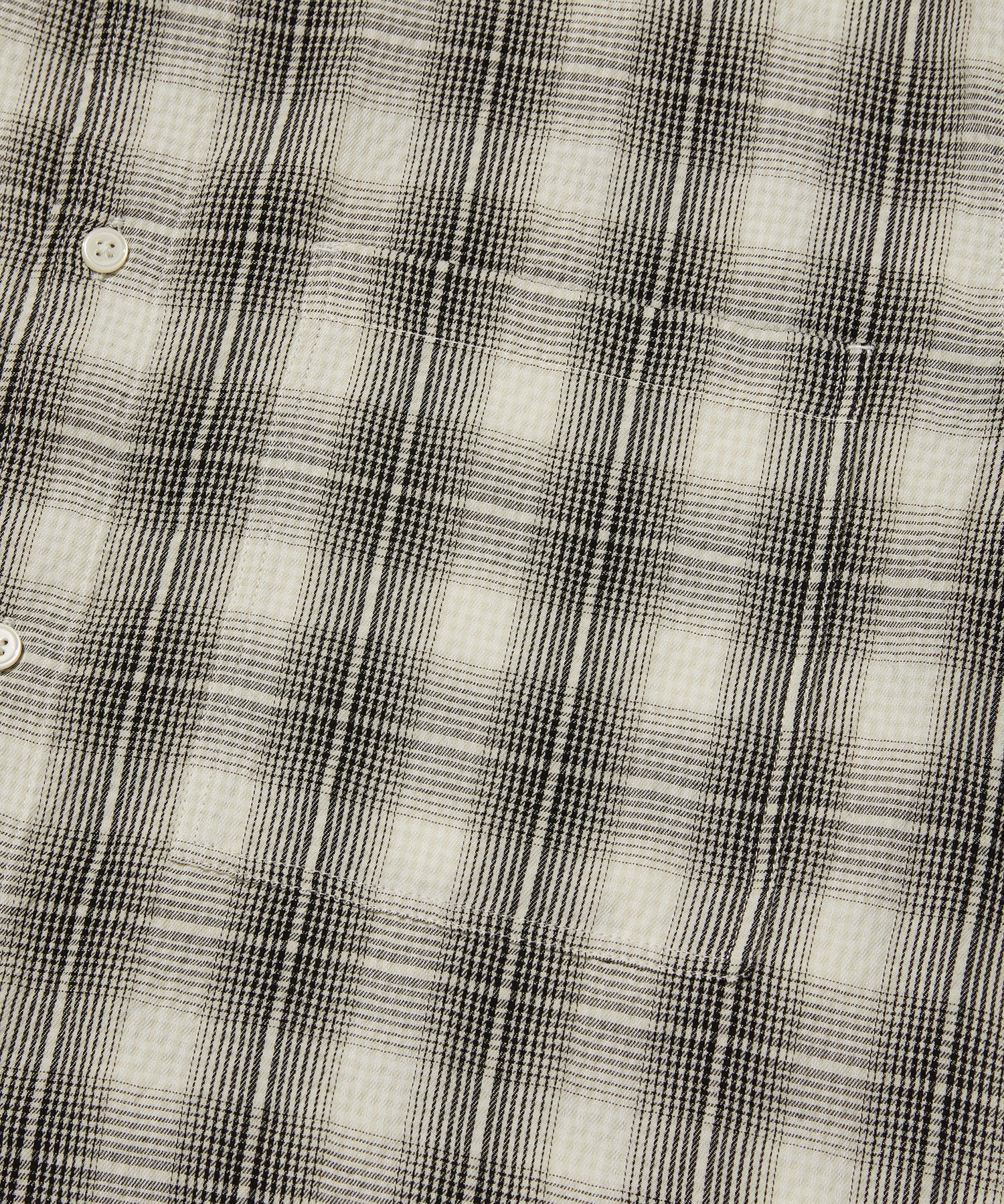 CHECK SHORT SLEEVE SHIRT [IVORY]
