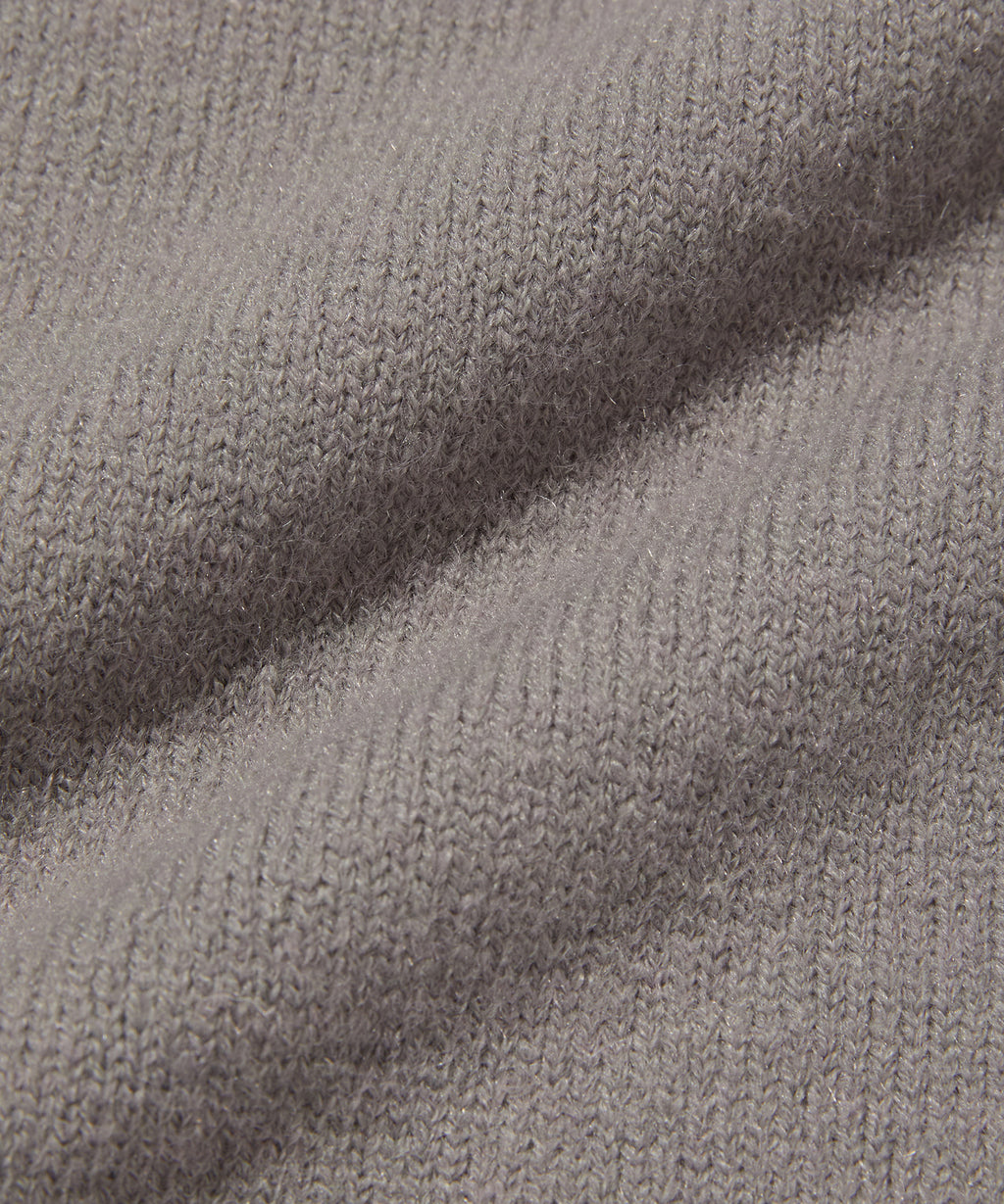 V NECK ROLLED KNIT [GRAY]