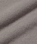 V NECK ROLLED KNIT [GRAY]