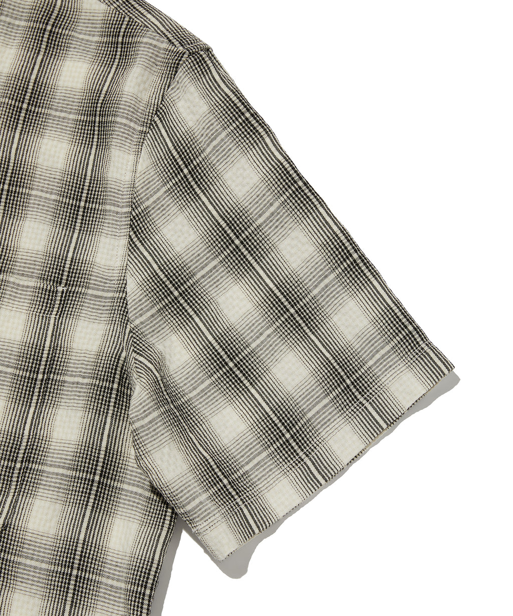 CHECK SHORT SLEEVE SHIRT [IVORY]
