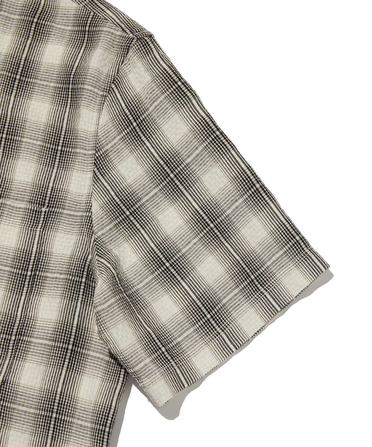 CHECK SHORT SLEEVE SHIRT [IVORY]