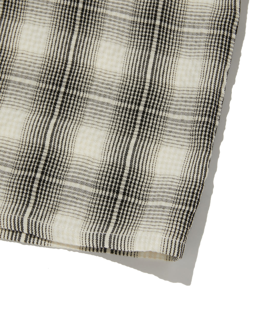 CHECK SHORT SLEEVE SHIRT [IVORY]