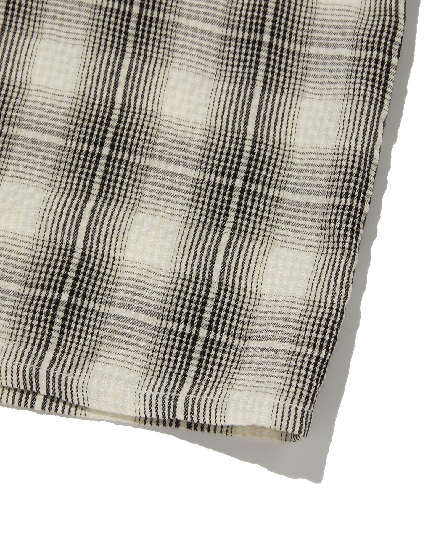 CHECK SHORT SLEEVE SHIRT [IVORY]