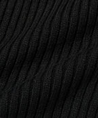 DAMAGE KNIT ZIP UP [BLACK]