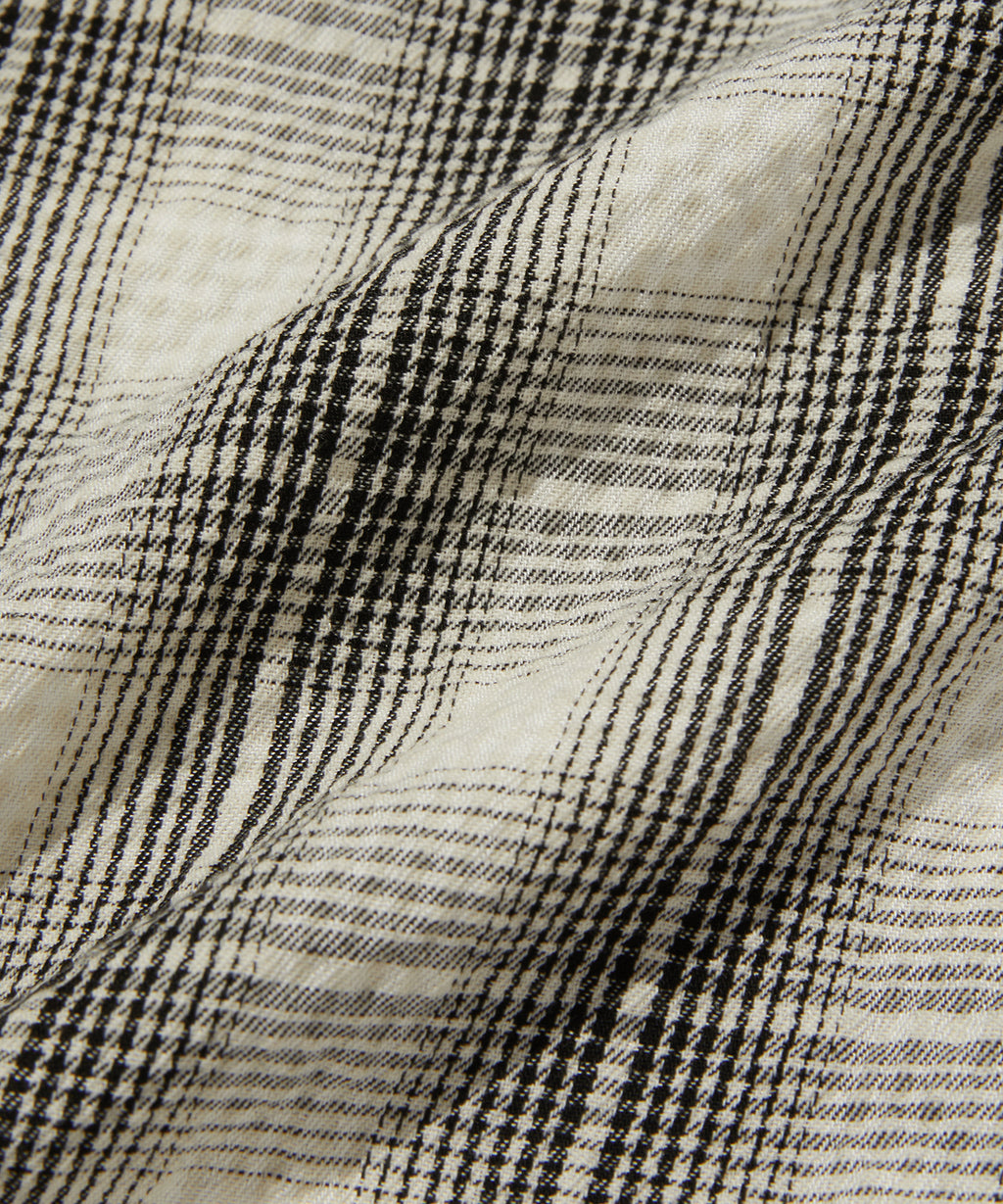 CHECK SHORT SLEEVE SHIRT [IVORY]