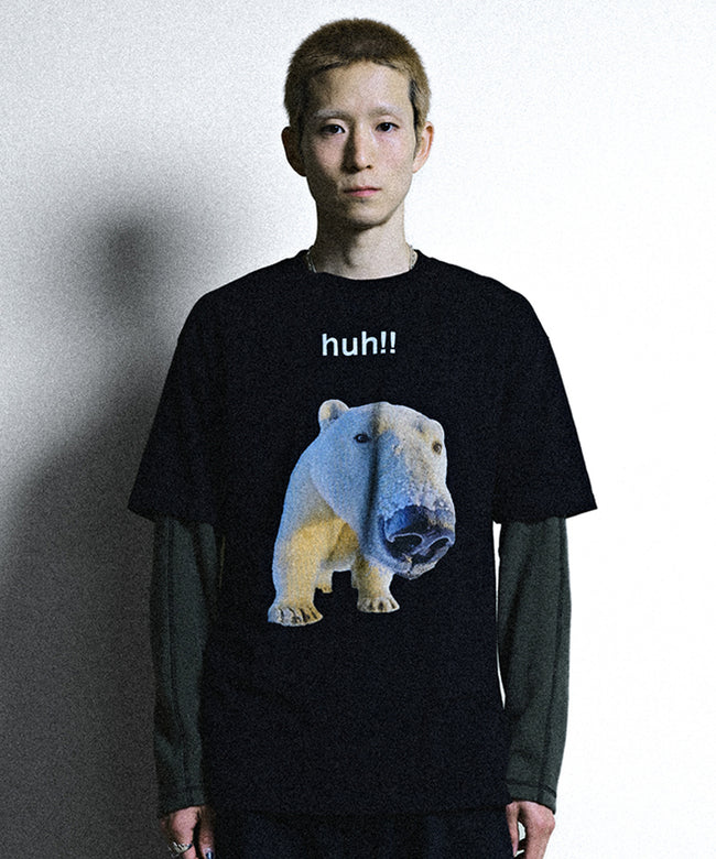 HUH!! TEE [BLACK] Hover Image