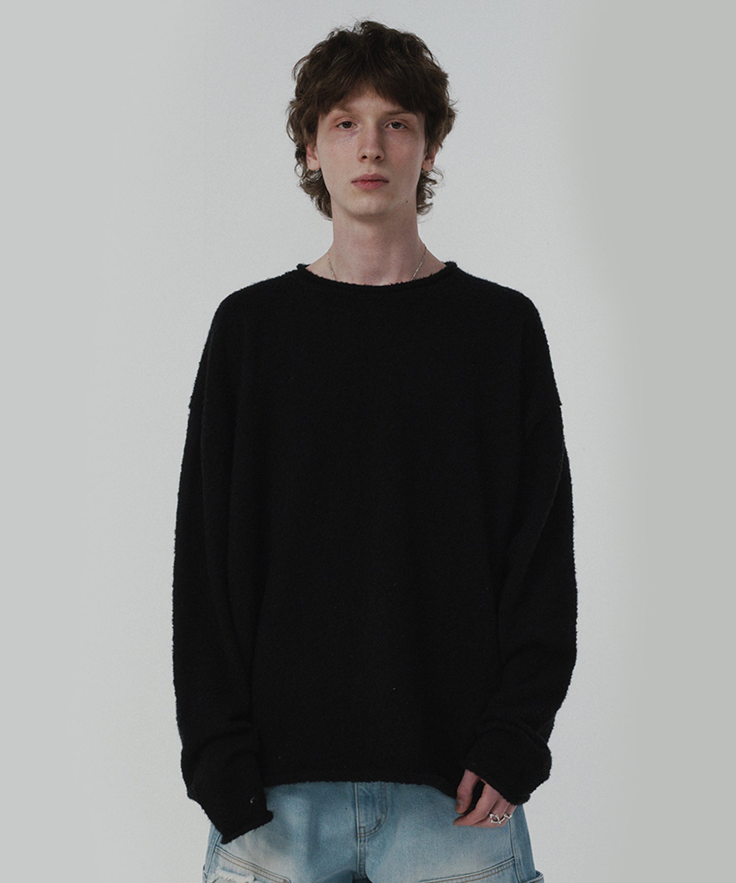 SHEARLING KNIT [BLACK]