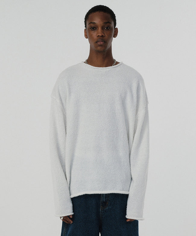 SHEARLING KNIT [WHITE] Hover Image