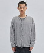 SHEARLING KNIT CARDIGAN [GRAY]