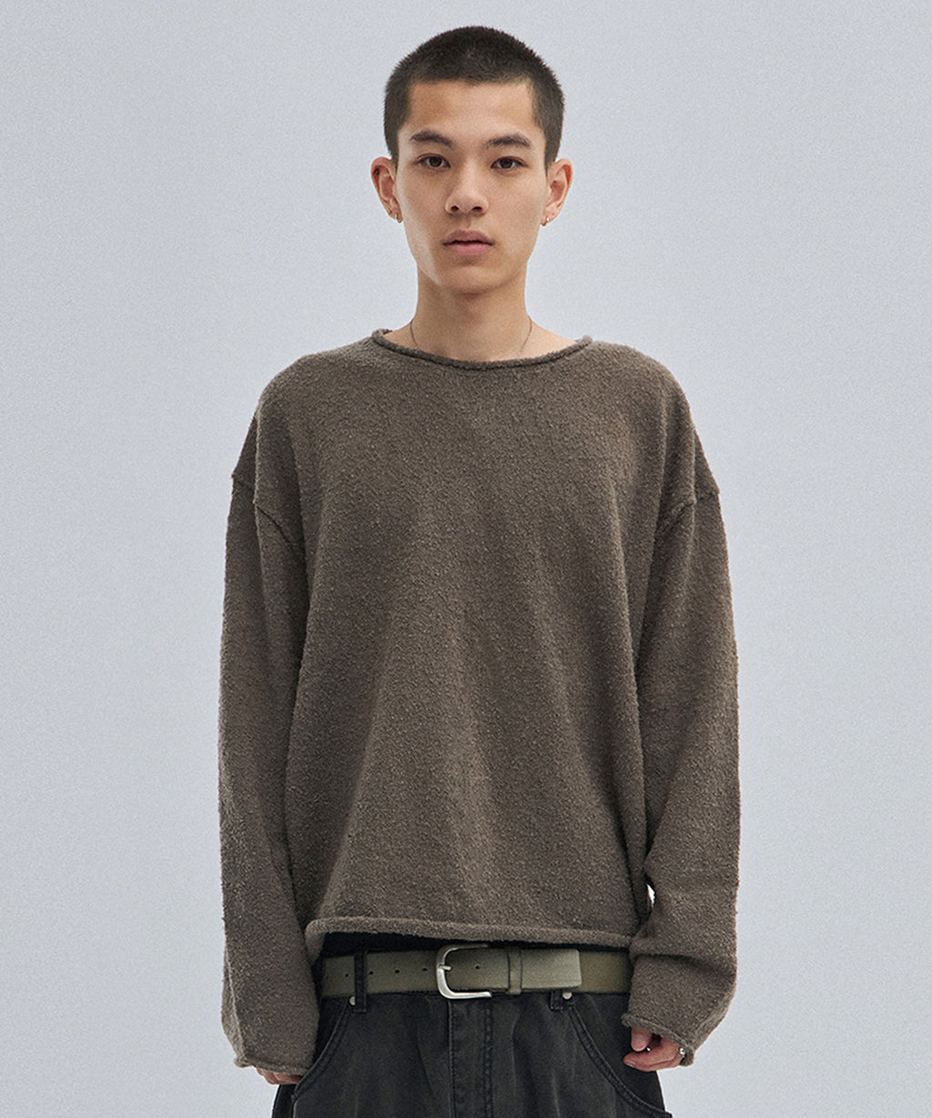 SHEARLING KNIT [BROWN]
