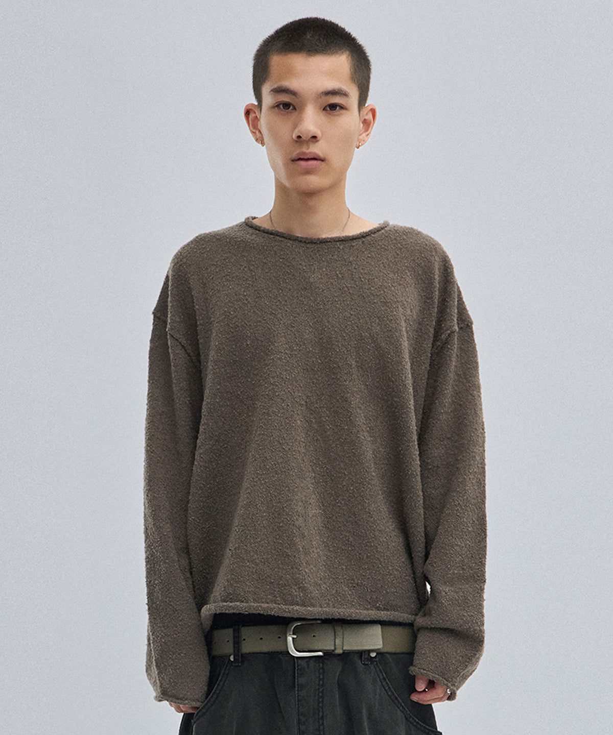 SHEARLING KNIT [BROWN]
