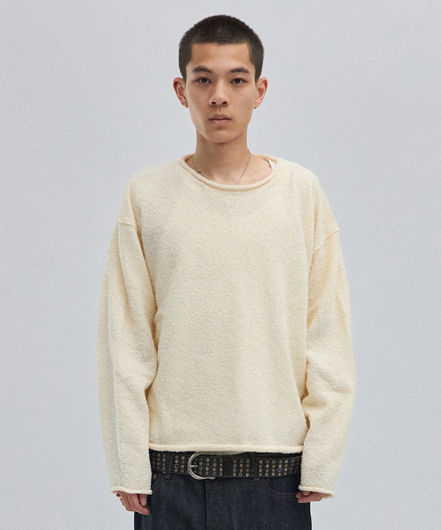 SHEARLING KNIT [IVORY]