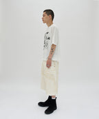 WRINKLE WASHED SHORTS [WHITE]