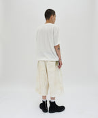 WRINKLE WASHED SHORTS [WHITE]