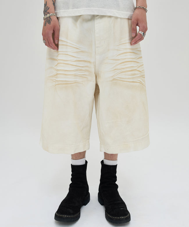 WRINKLE WASHED SHORTS [WHITE] Main Image