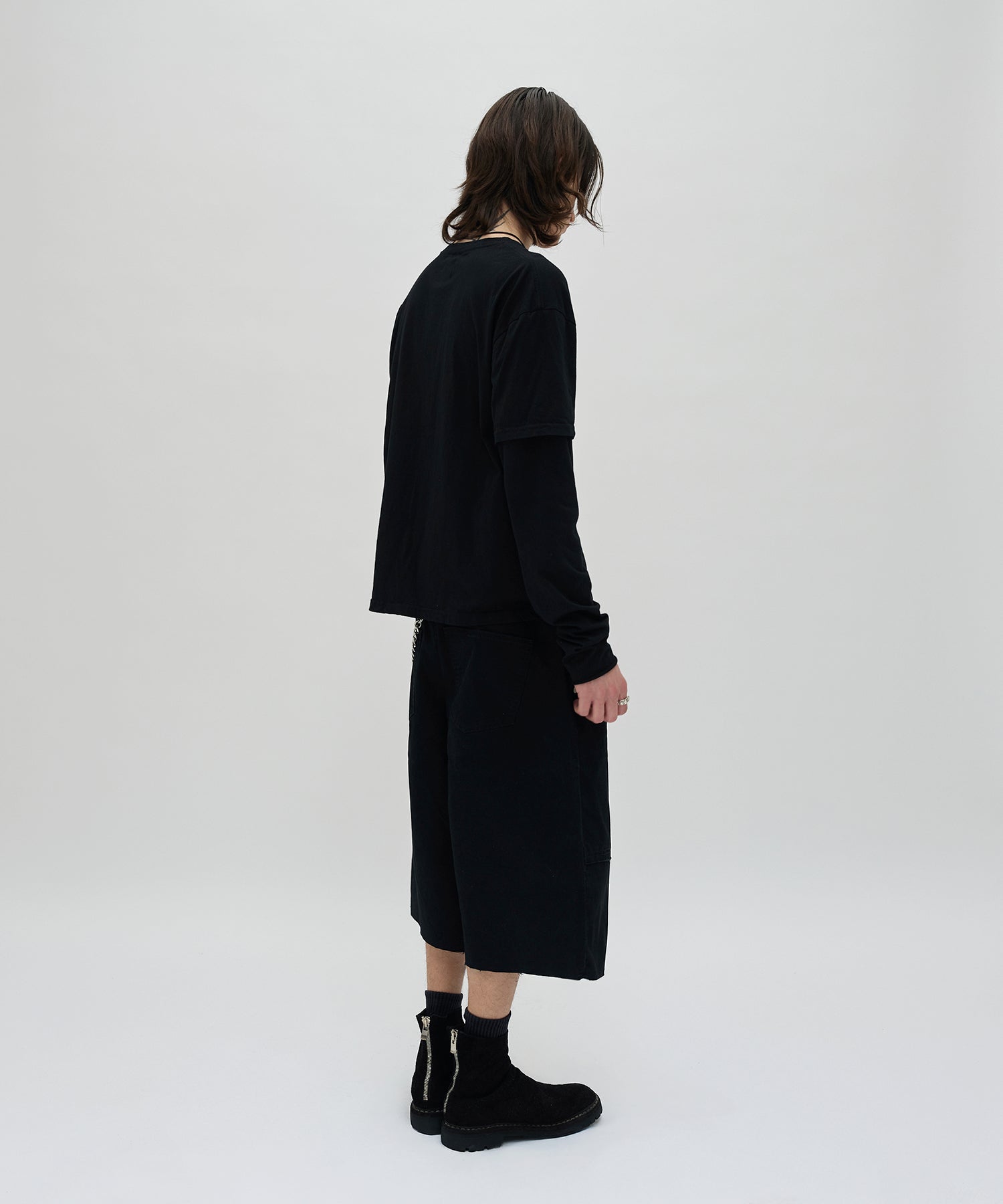 CUT EDGE SHORTS [BLACK]