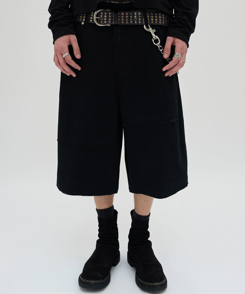 CUT EDGE SHORTS [BLACK]