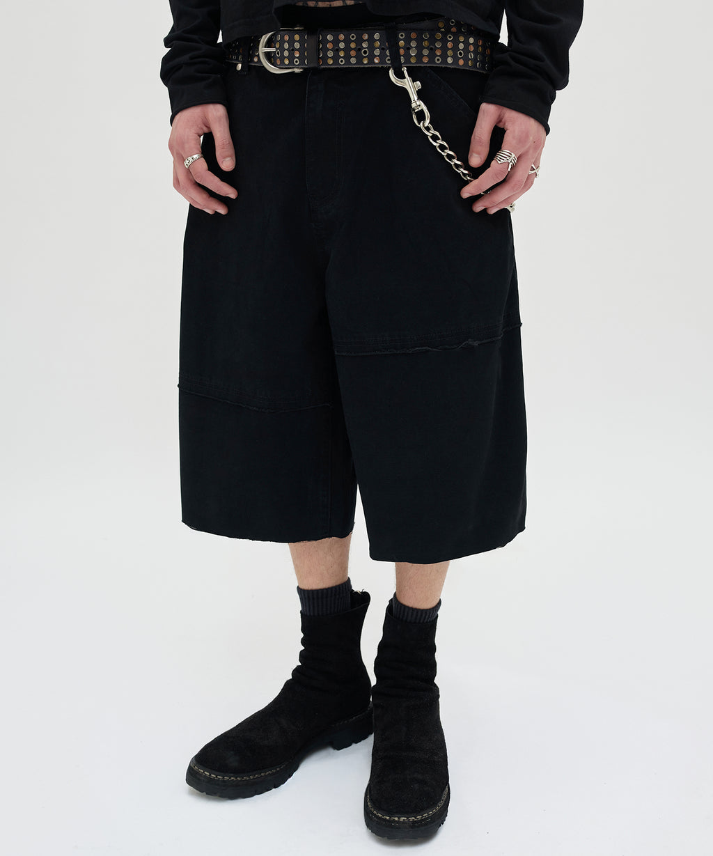 CUT EDGE SHORTS [BLACK]
