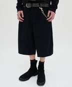 CUT EDGE SHORTS [BLACK]