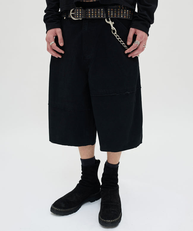 CUT EDGE SHORTS [BLACK] Hover Image