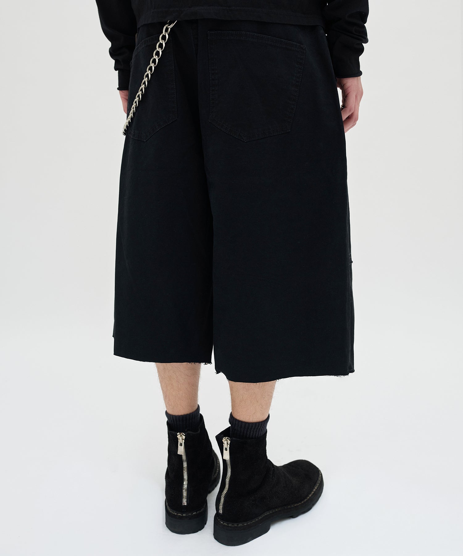 CUT EDGE SHORTS [BLACK]