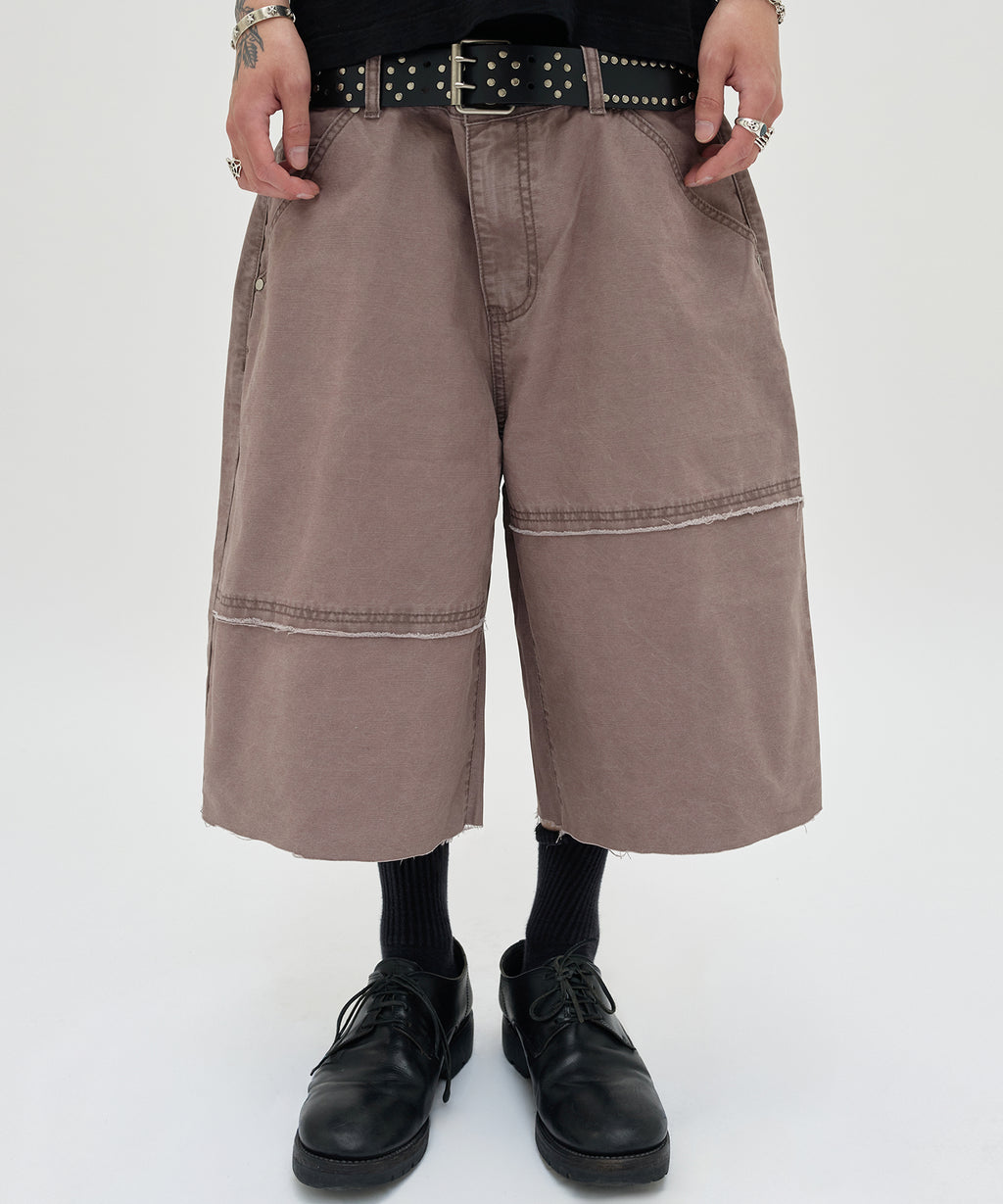 CUT EDGE SHORTS [MOCHA BROWN]