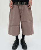 CUT EDGE SHORTS [MOCHA BROWN]