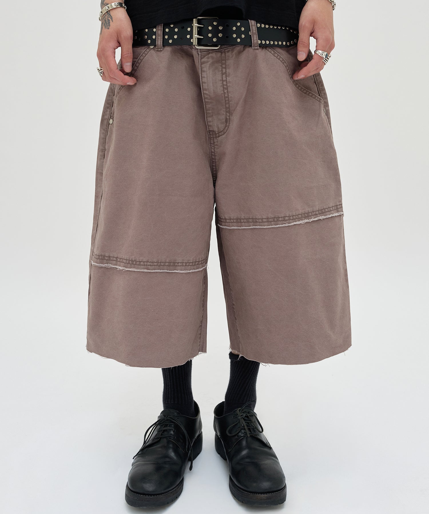 CUT EDGE SHORTS [MOCHA BROWN]
