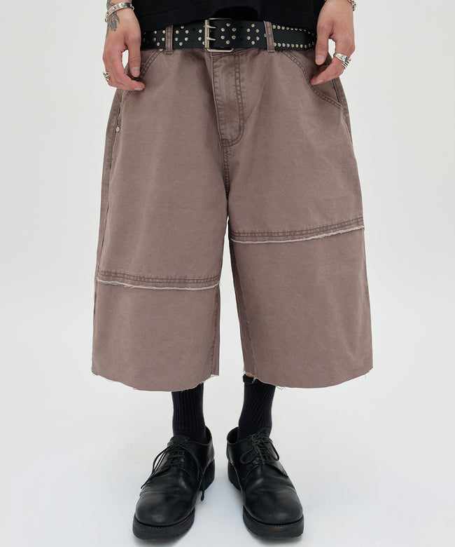 CUT EDGE SHORTS [MOCHA BROWN] Main Image