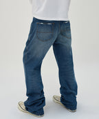 REGULAR STRAIGHT DENIM [BLUE]